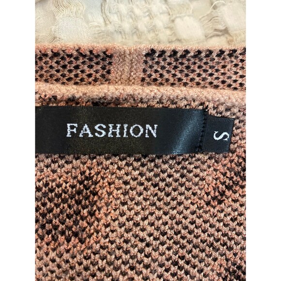 Fashion Women’s Cardigan Sweater Size Small Leopard Print Open Front Pockets - Picture 7 of 12